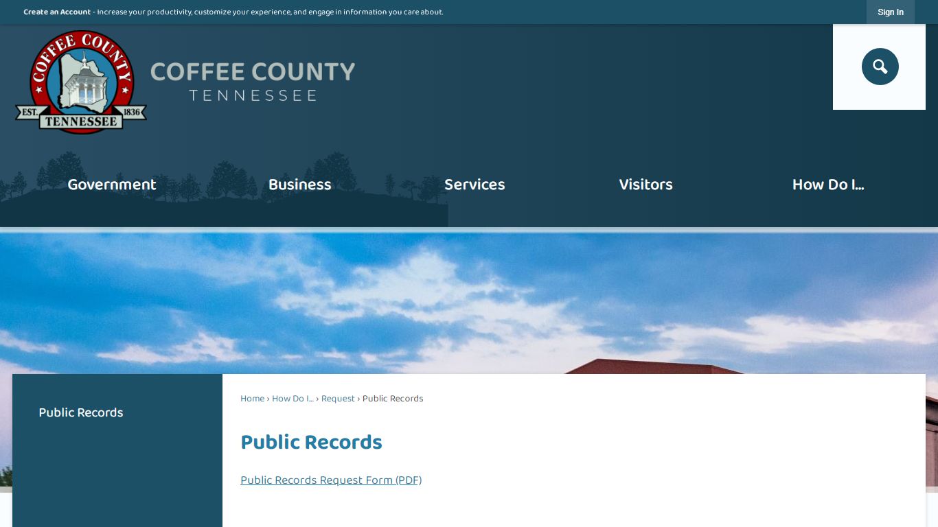 Public Records | Coffee County, TN