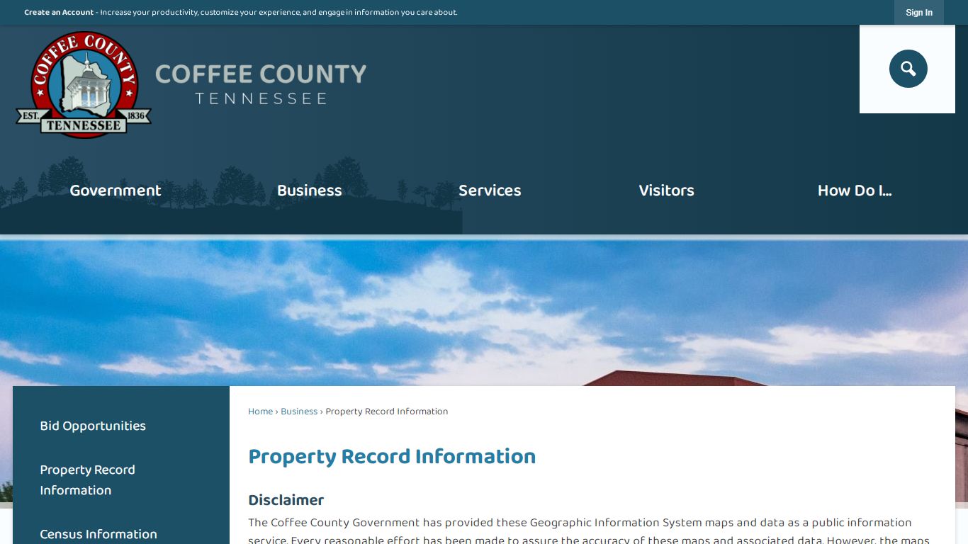 Property Record Information | Coffee County, TN